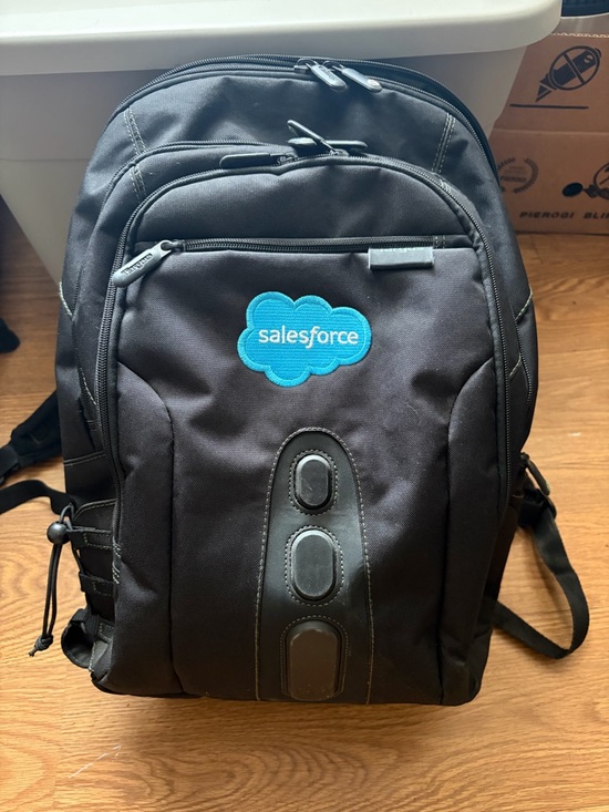 Targus Other - Targus Black Backpack with Blue Salesforce Logo